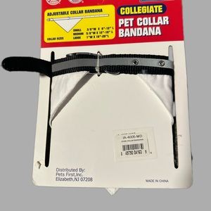 Collegiate pet collar bandana.
